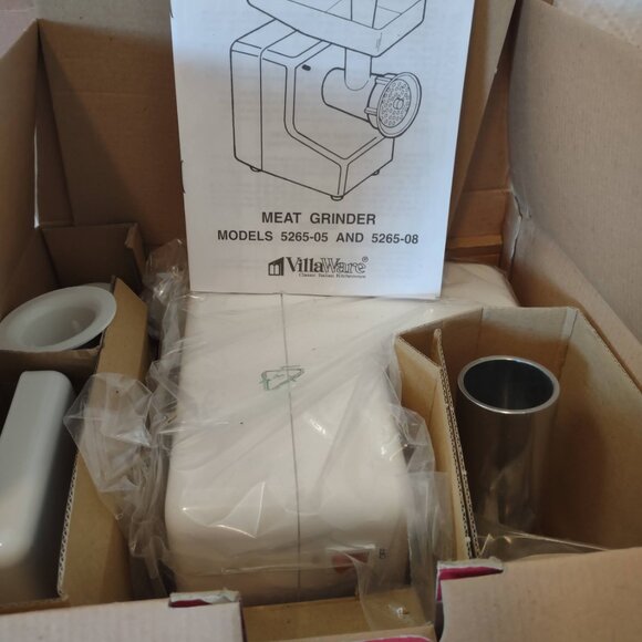 VillaWare Classic Italian Pro Food Grinder 5265-05 UNUSED in Box - Picture 7 of 8